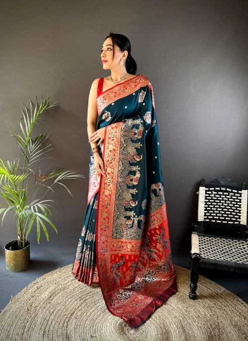 Mahant Banarasi Soft Silk Saree