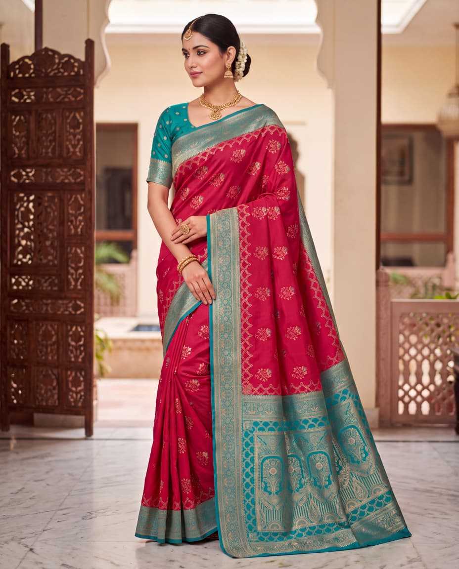 Romy Banarasi Soft Silk Saree