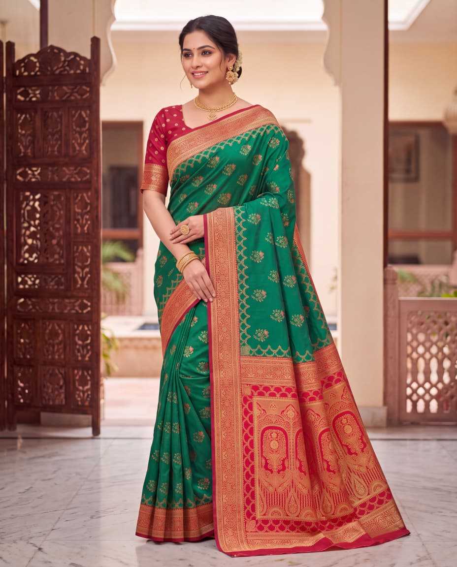 Romy Banarasi Soft Silk Saree