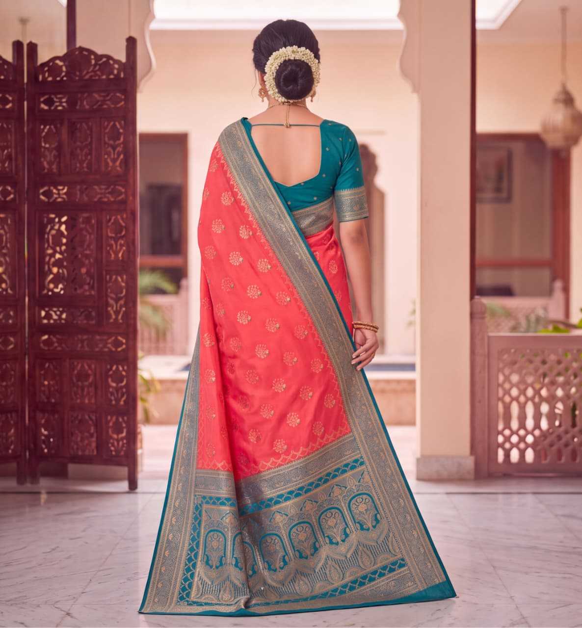 Romy Banarasi Soft Silk Saree