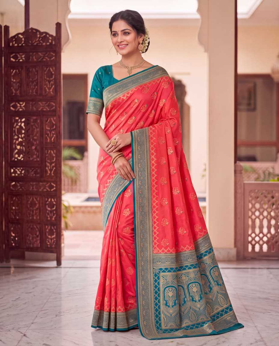Romy Banarasi Soft Silk Saree