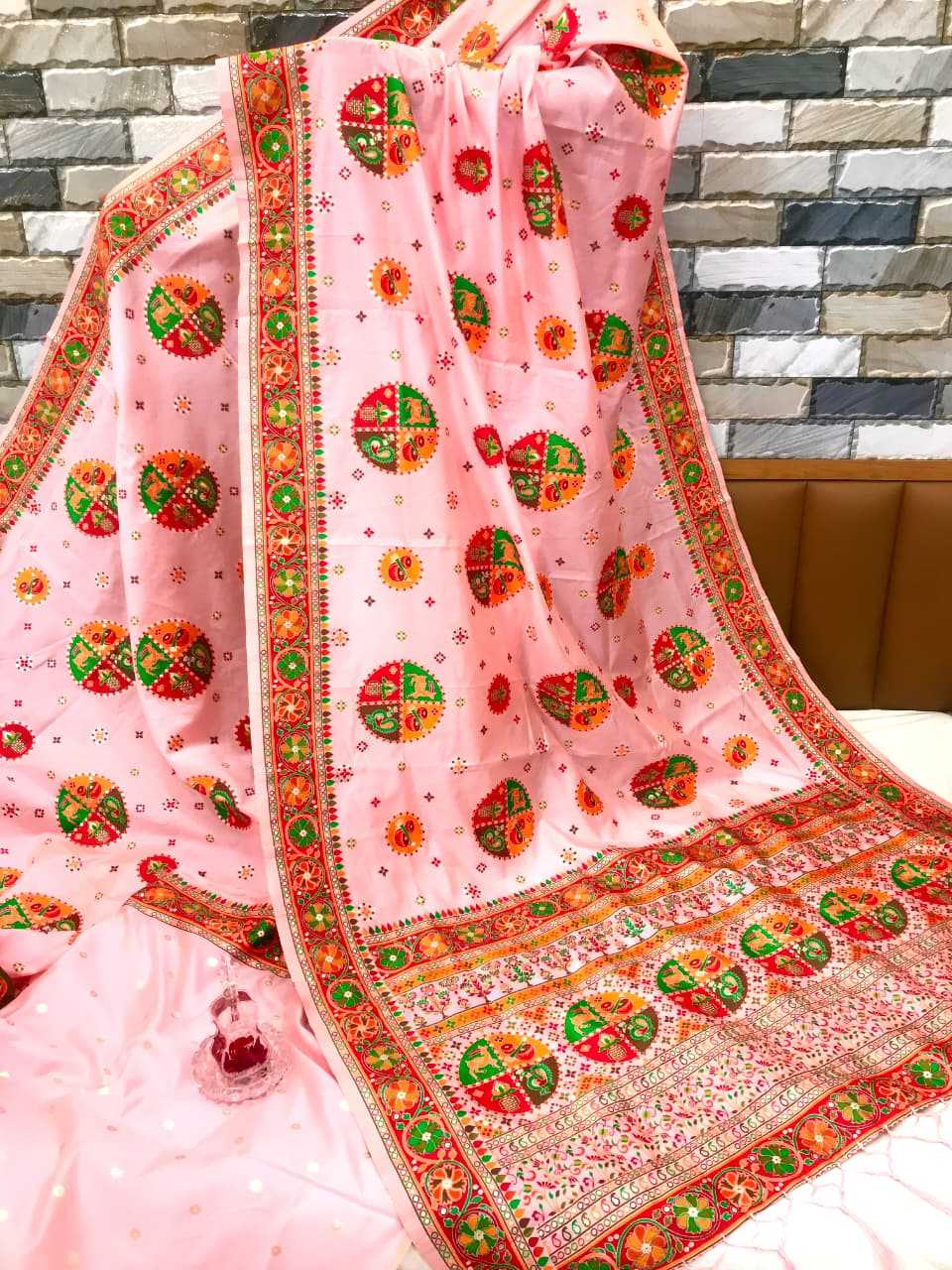 Shangar Pure Pashmina Designer Silk Saree