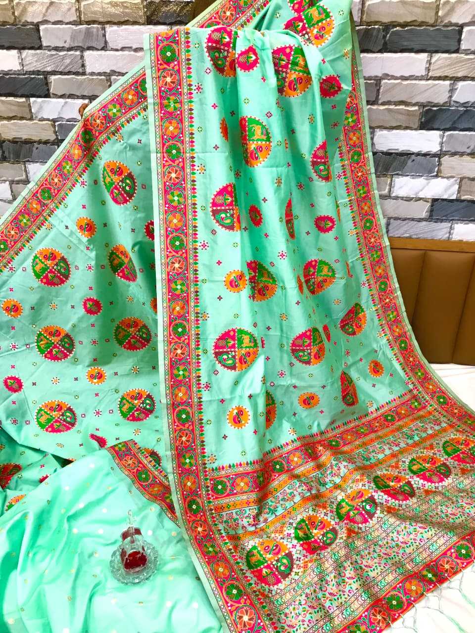 Shangar Pure Pashmina Designer Silk Saree