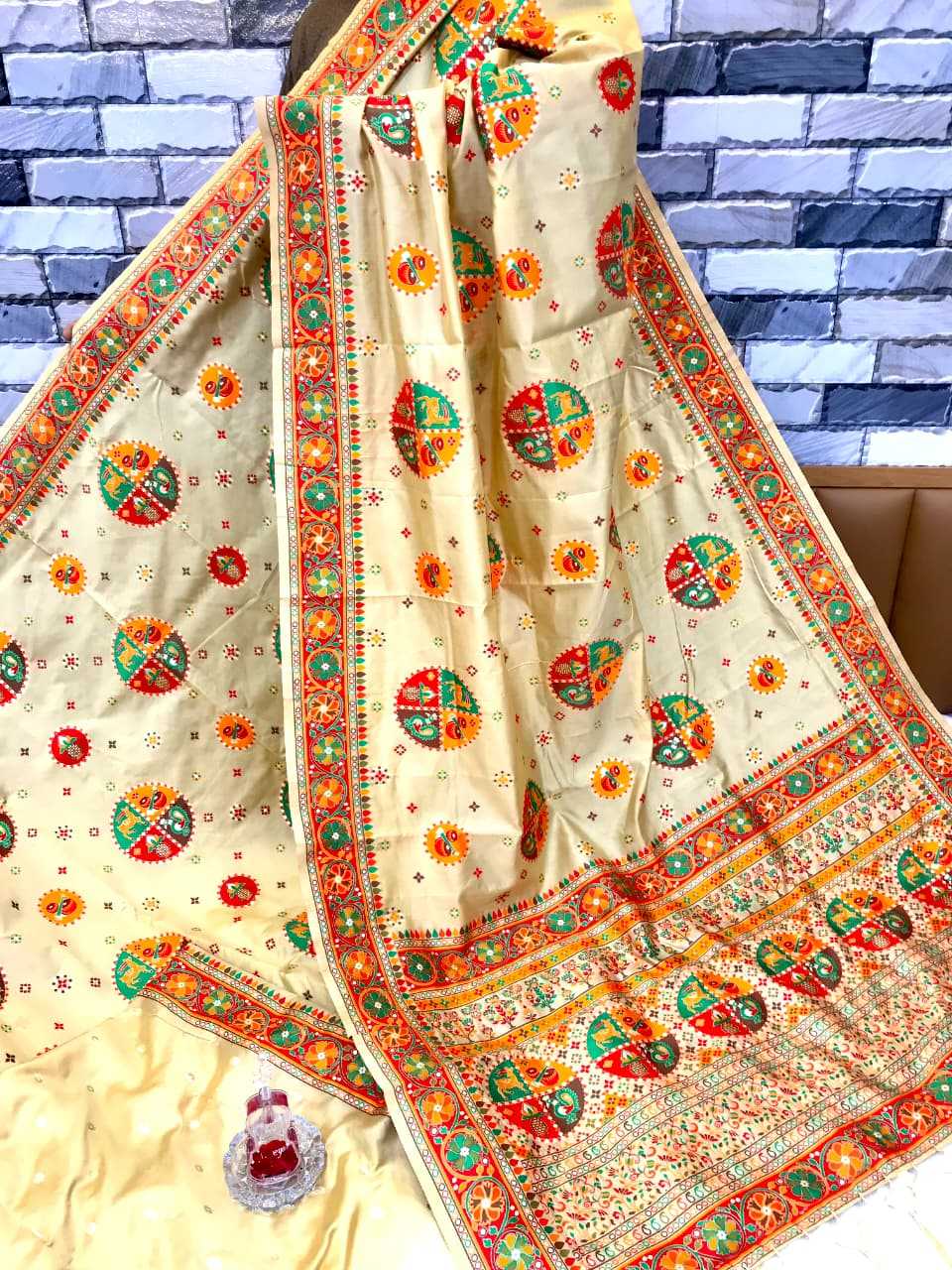 Shangar Pure Pashmina Designer Silk Saree