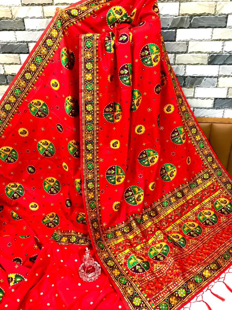 Shangar Pure Pashmina Designer Silk Saree