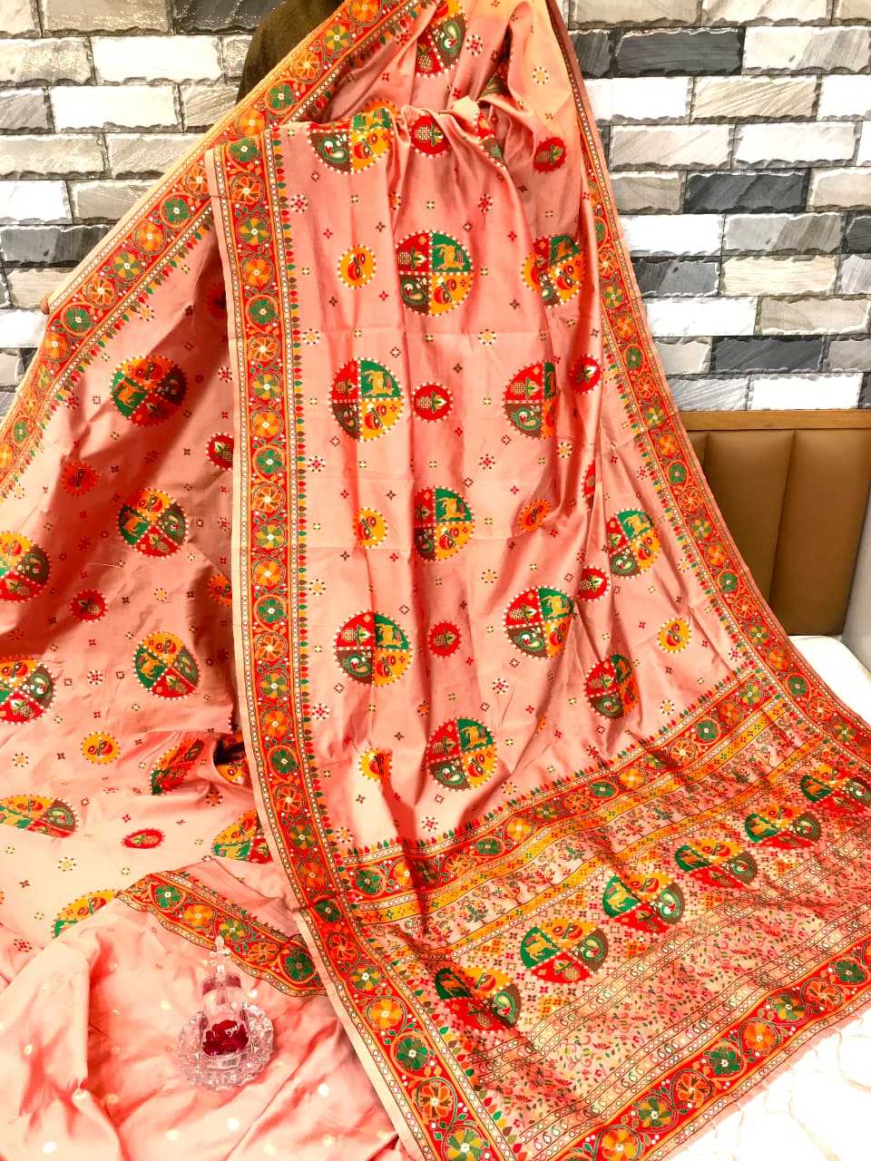 Shangar Pure Pashmina Designer Silk Saree