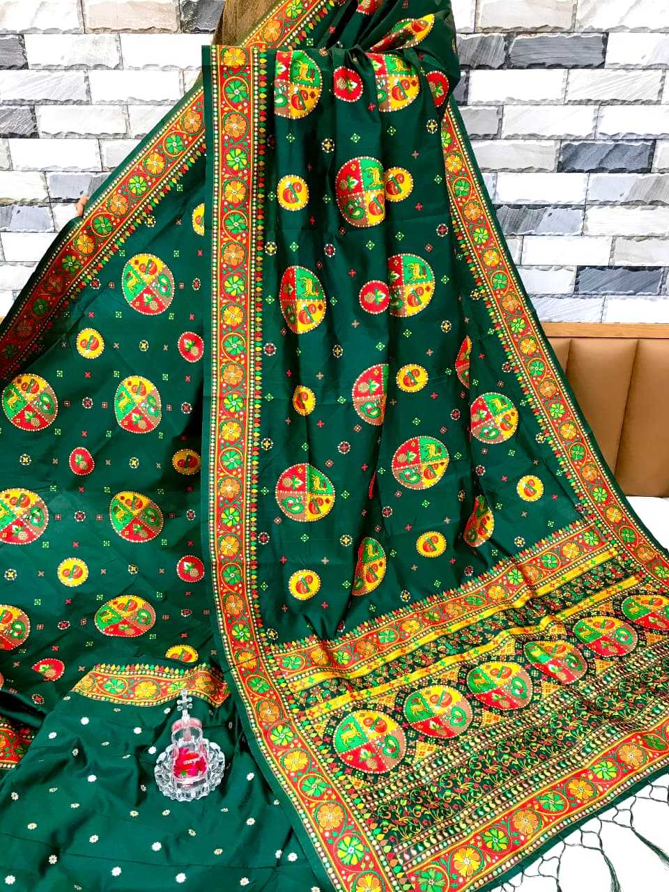 Shangar Pure Pashmina Designer Silk Saree