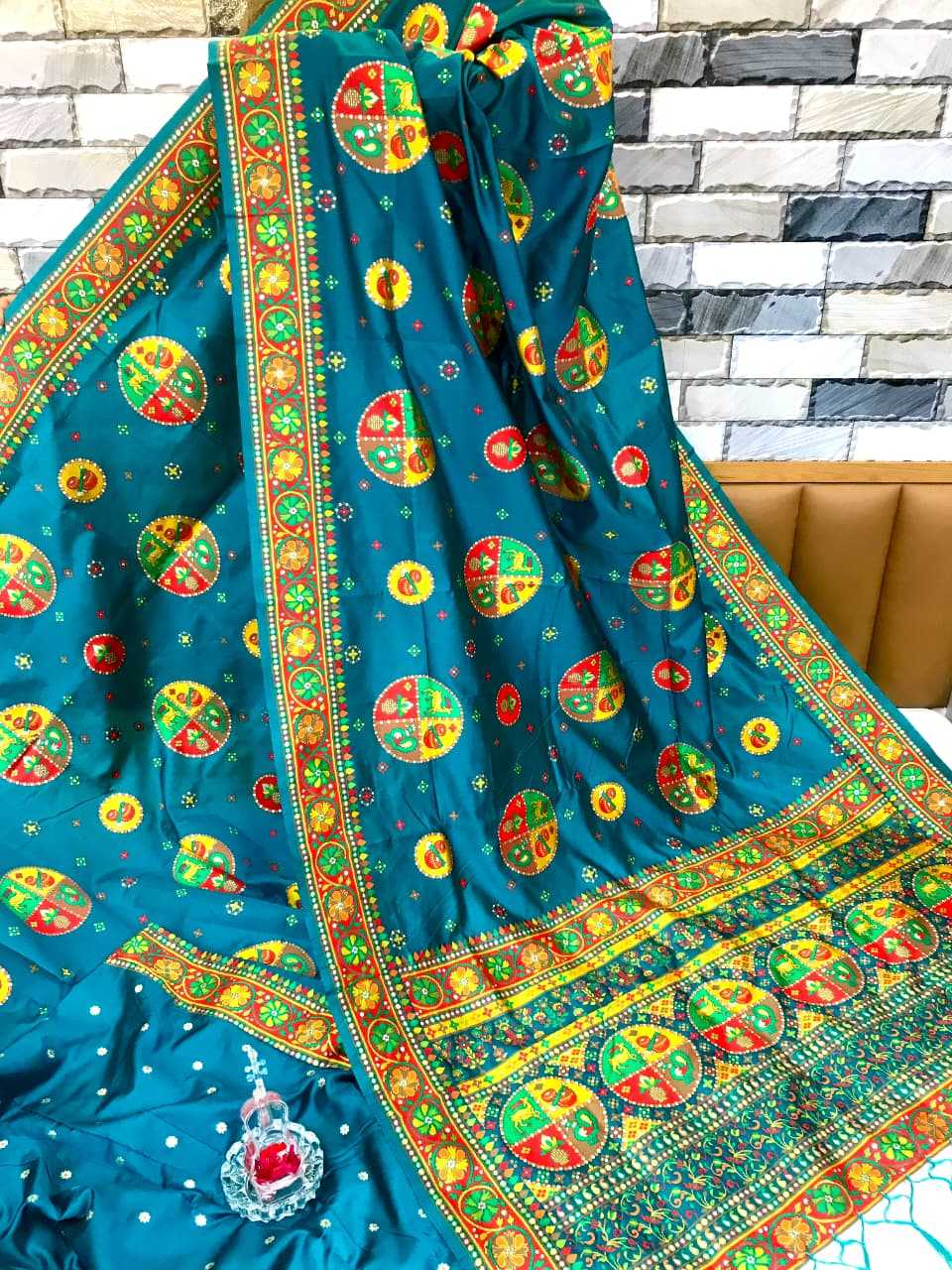 Shangar Pure Pashmina Designer Silk Saree