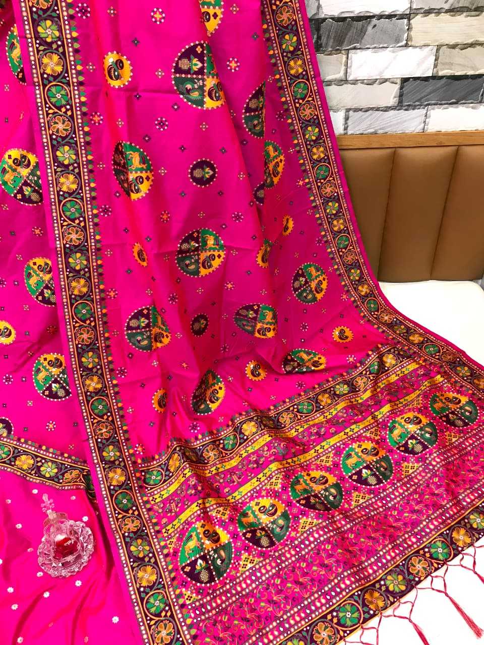 Shangar Pure Pashmina Designer Silk Saree
