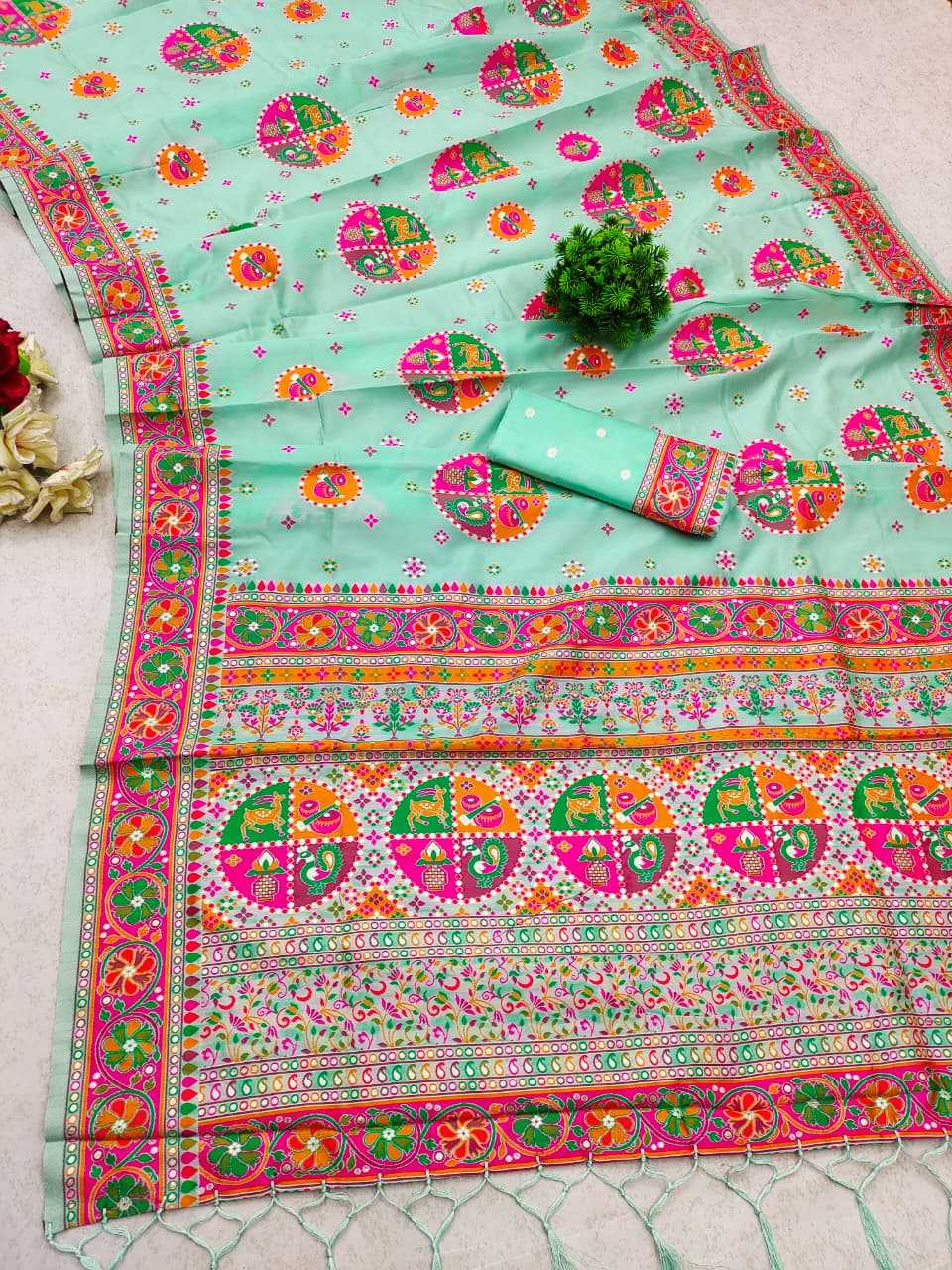Shangar Pure Pashmina Designer Silk Saree
