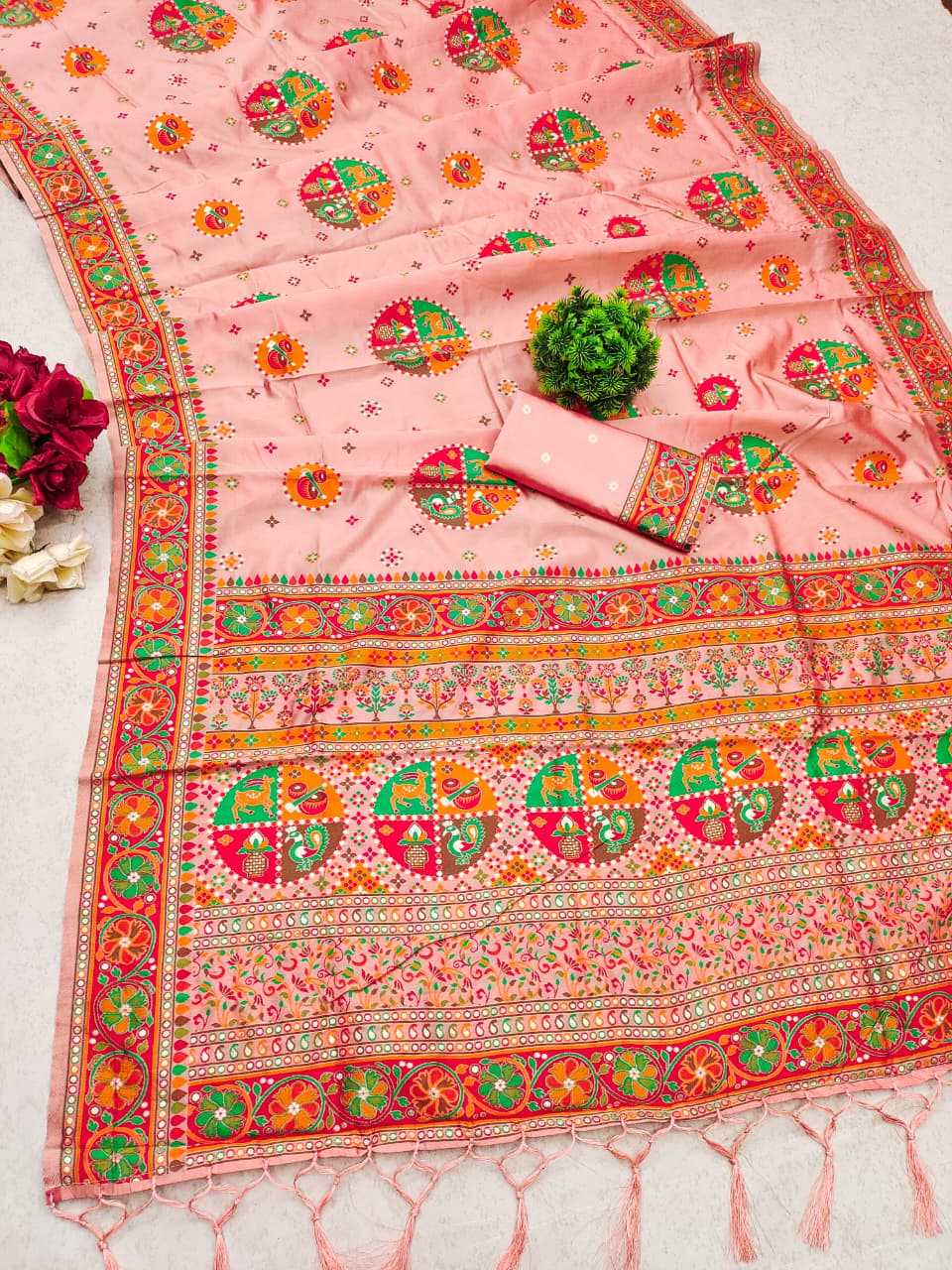 Shangar Pure Pashmina Designer Silk Saree