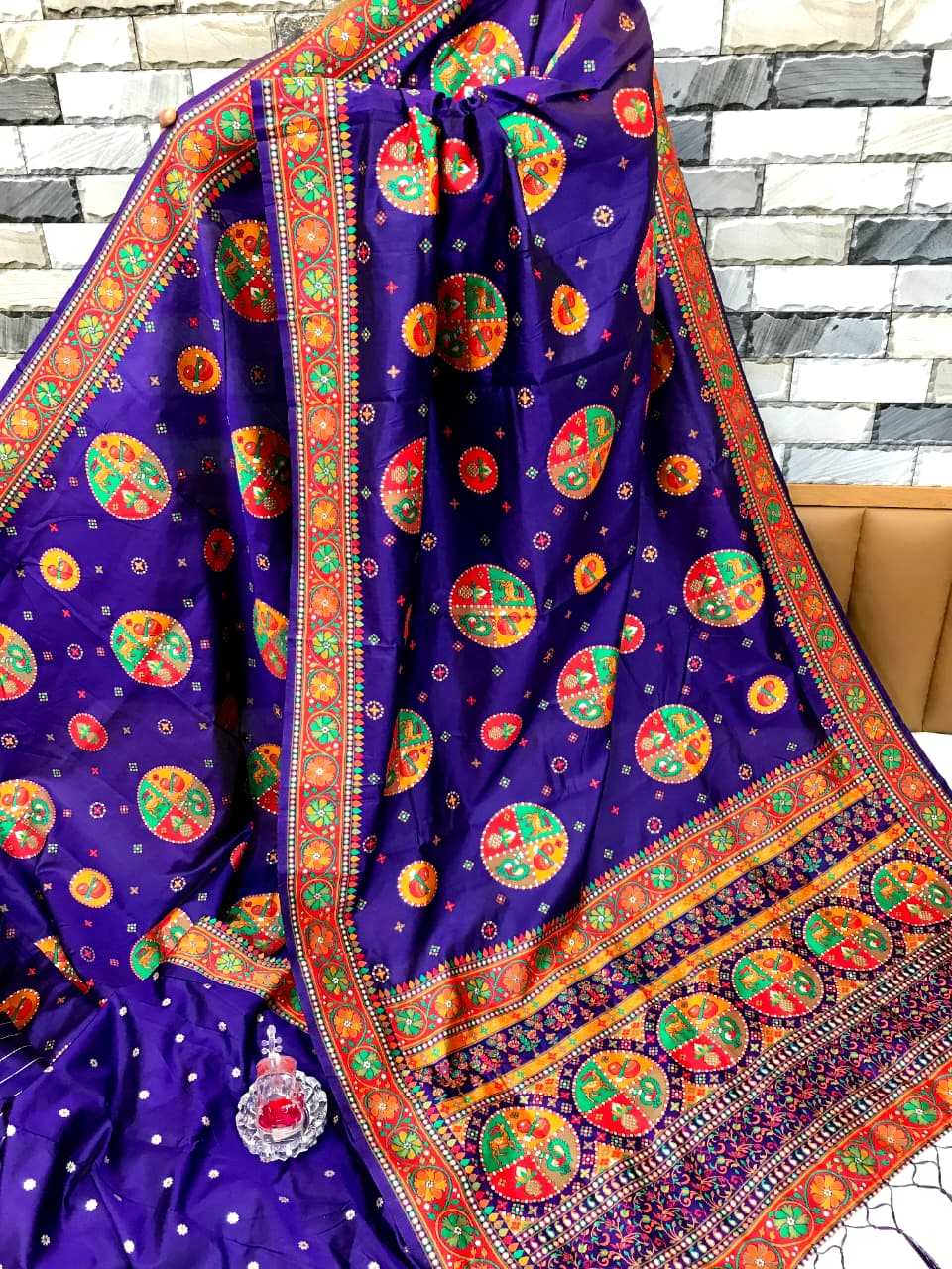 Shangar Pure Pashmina Designer Silk Saree