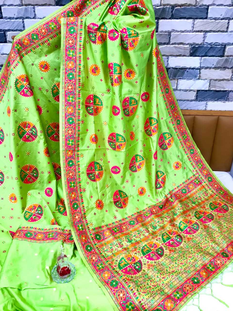 Shangar Pure Pashmina Designer Silk Saree