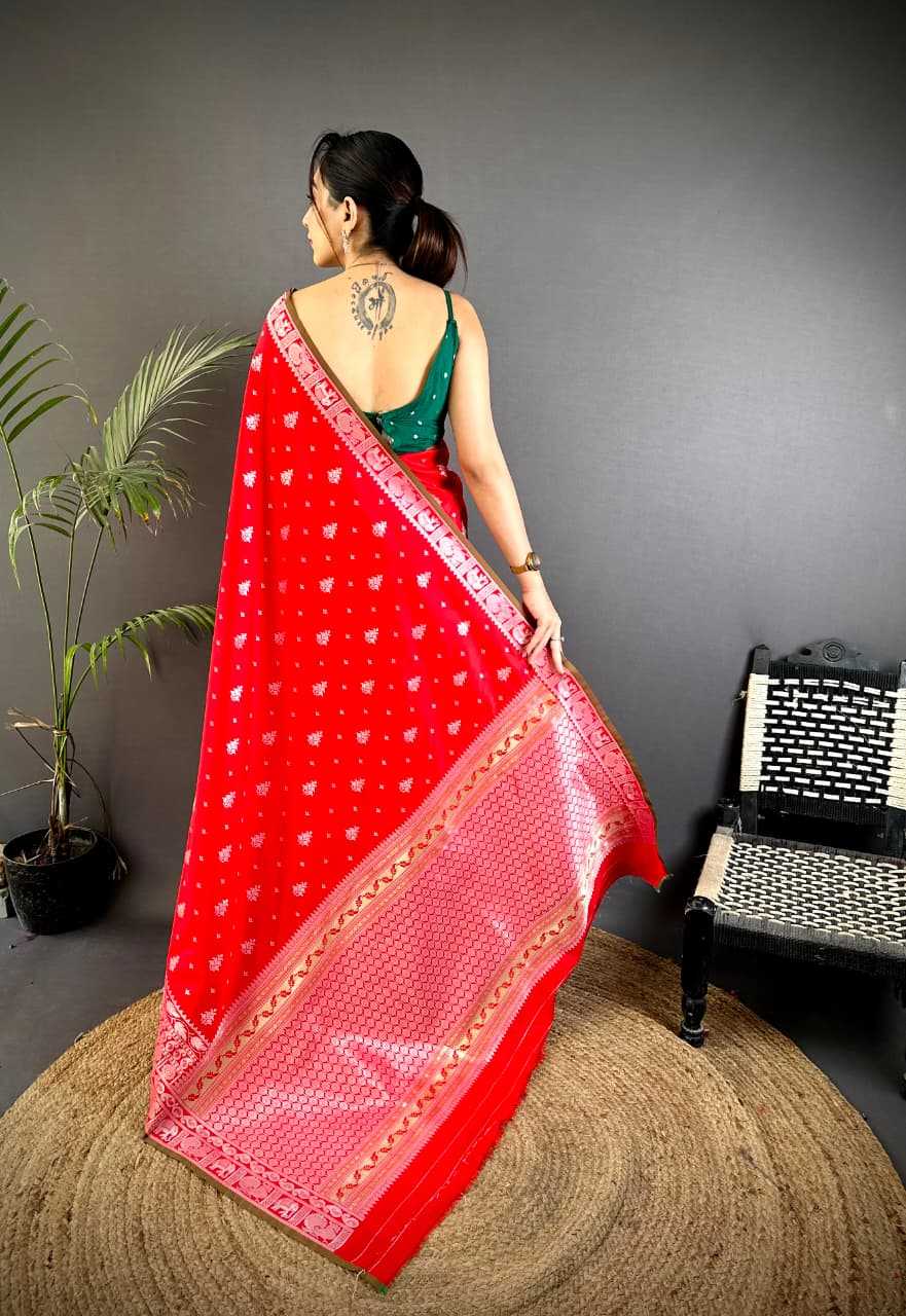 Banarasi Soft Silk Zari Border Saree