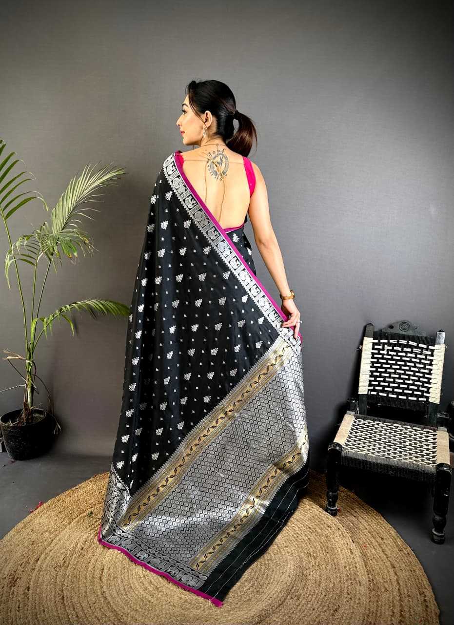 Banarasi Soft Silk Zari Border Saree