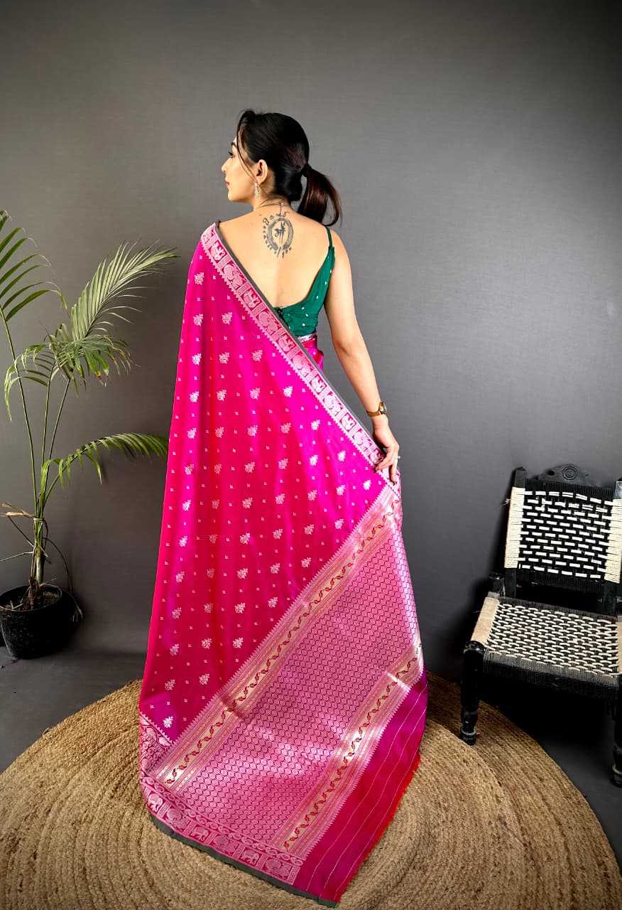 Banarasi Soft Silk Zari Border Saree