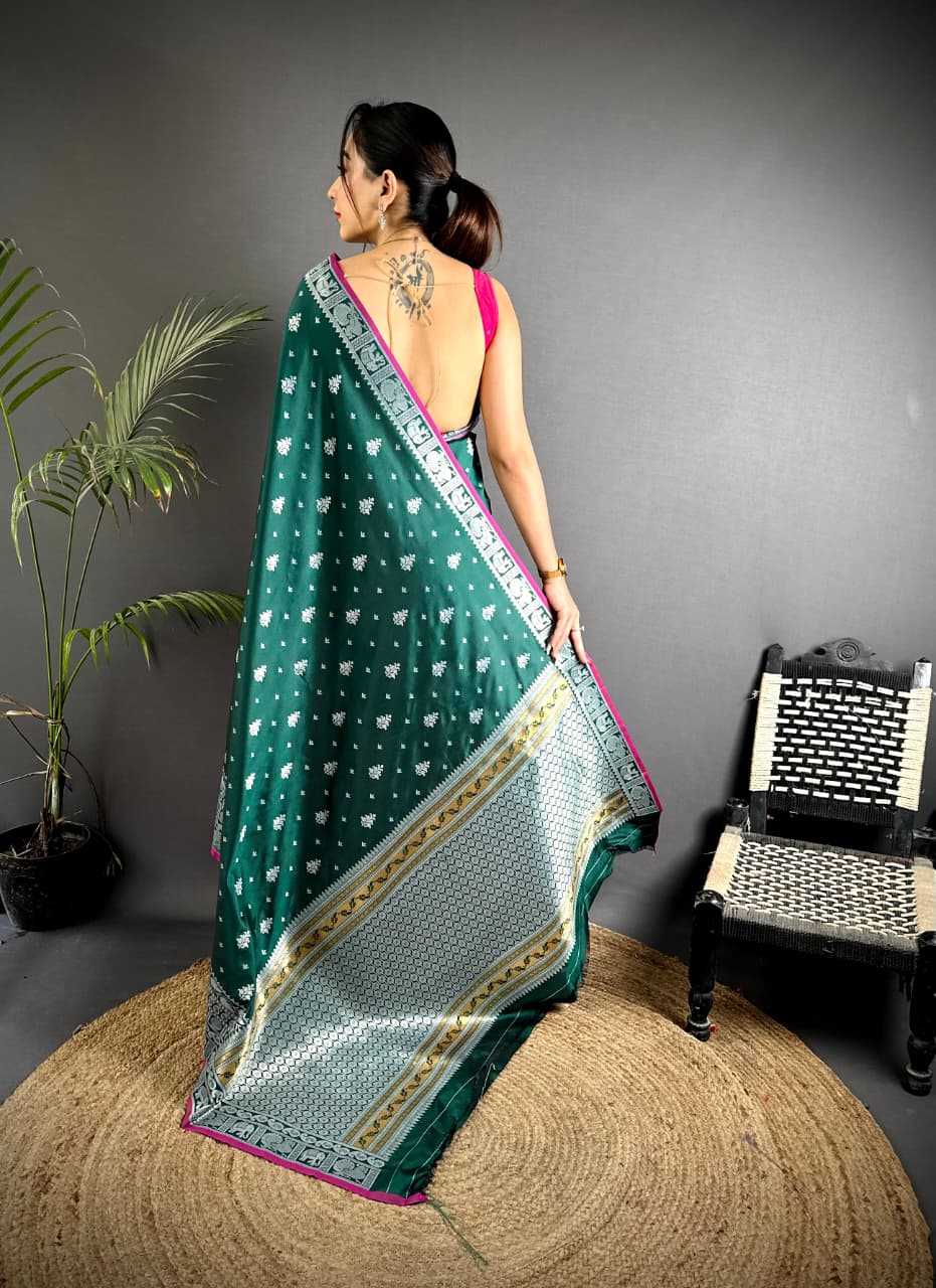 Banarasi Soft Silk Zari Border Saree
