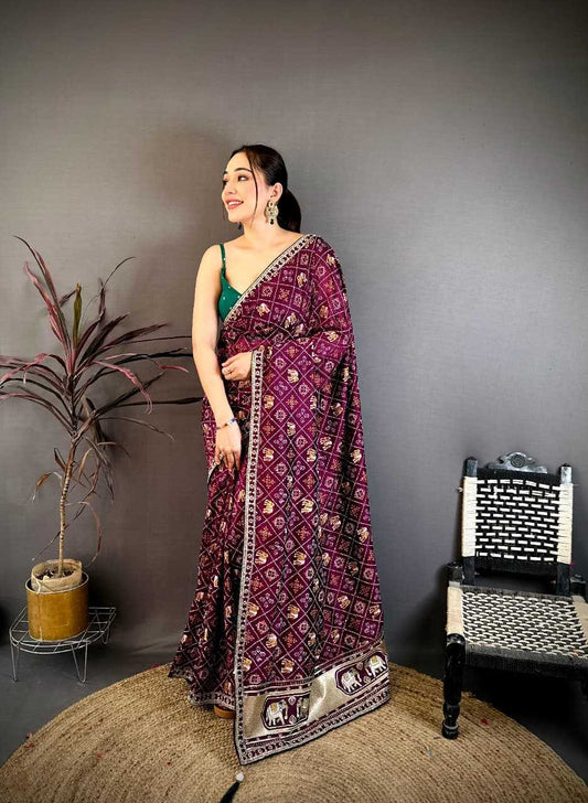 Vantara Vichitra Silk Khadi Saree
