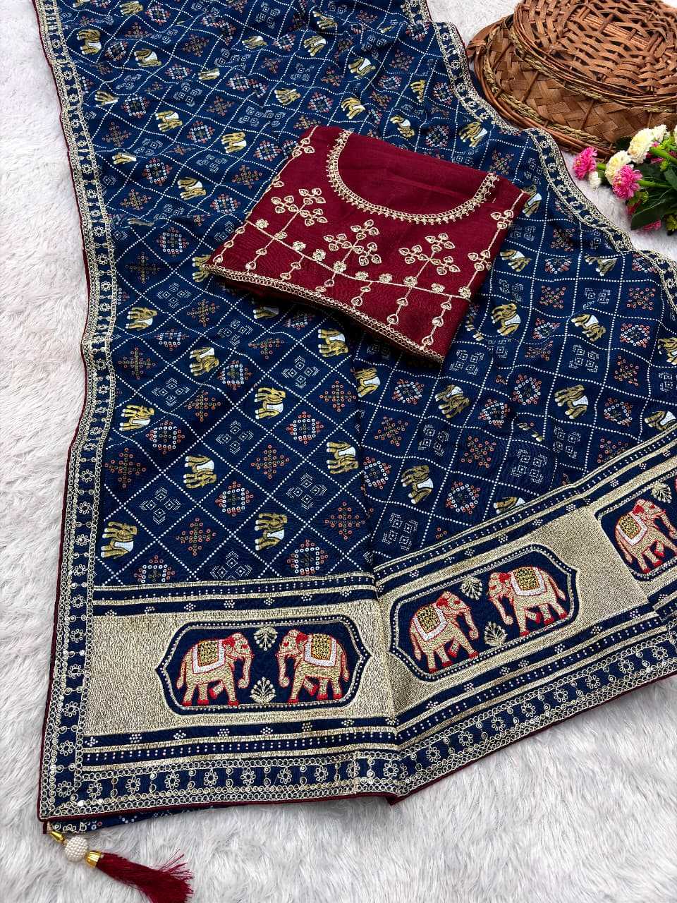 Vantara Vichitra Silk Khadi Saree