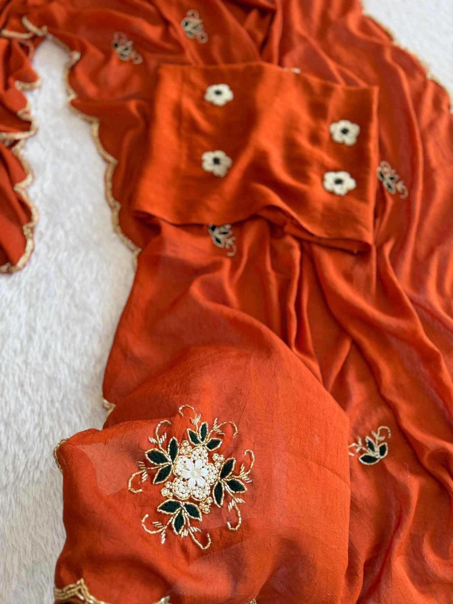 Soft Cursh Designer Saree