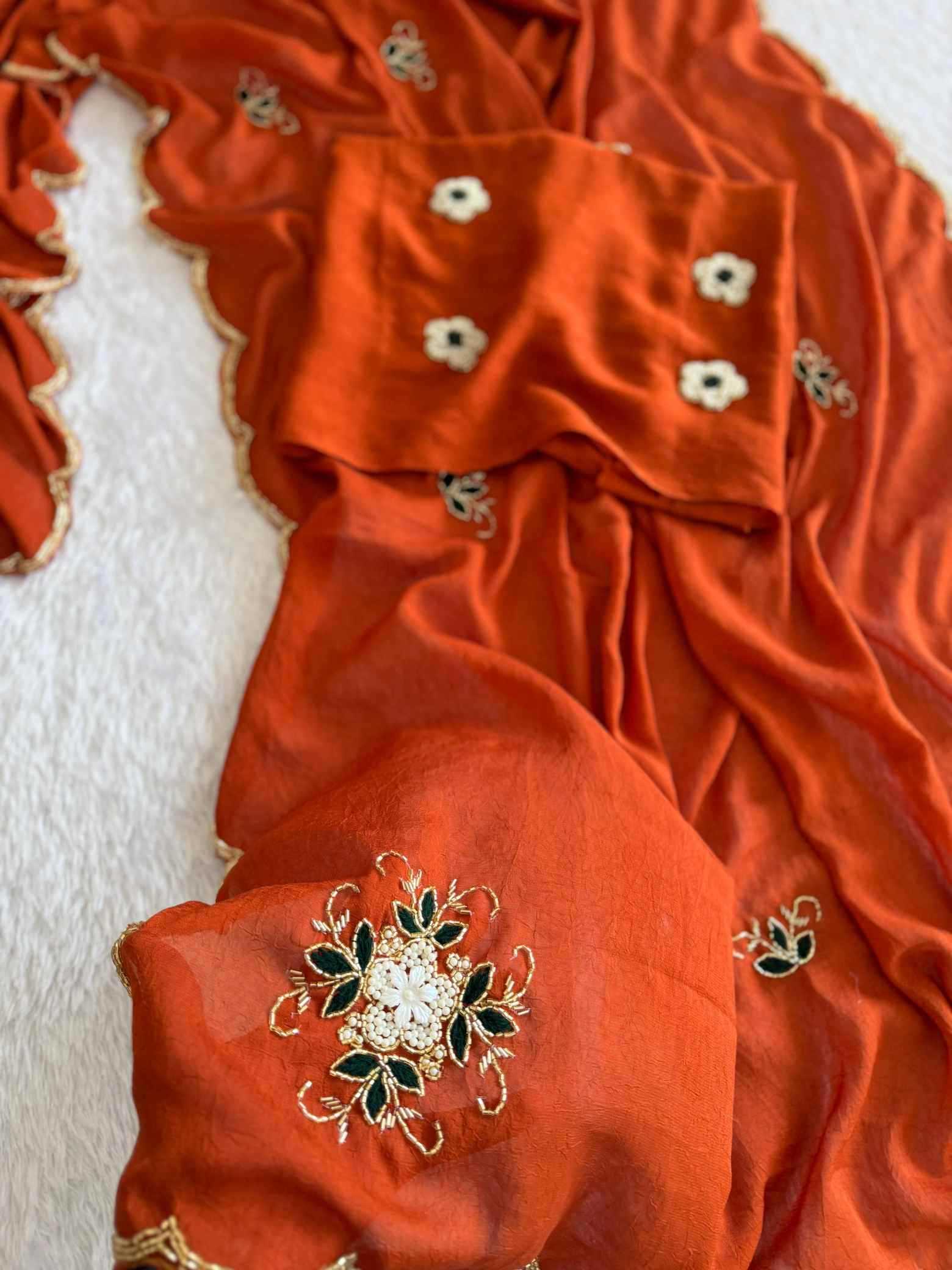 Soft Cursh Designer Saree