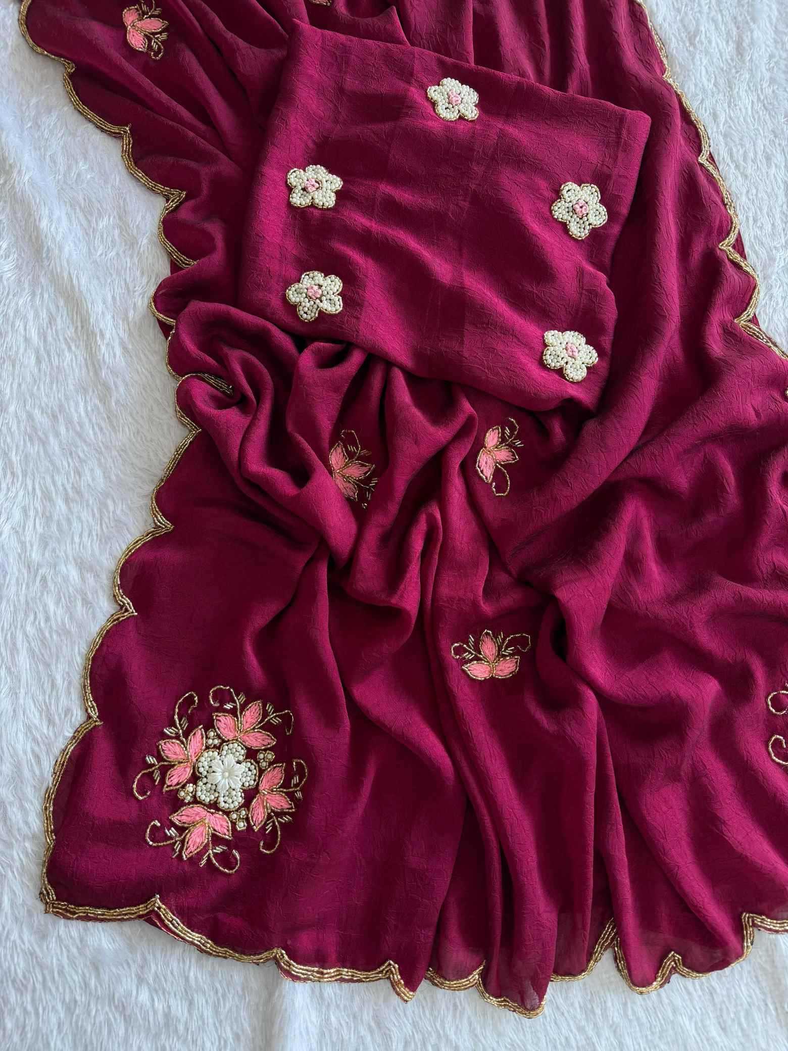 Soft Cursh Designer Saree