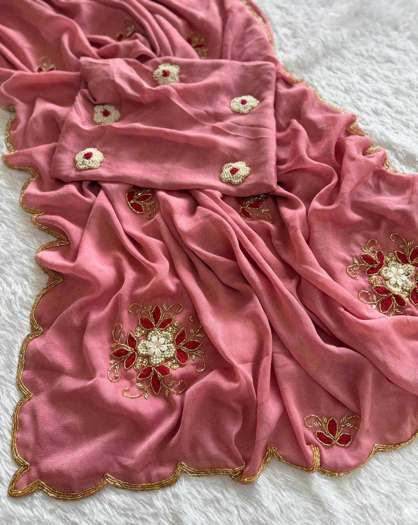 Soft Cursh Designer Saree