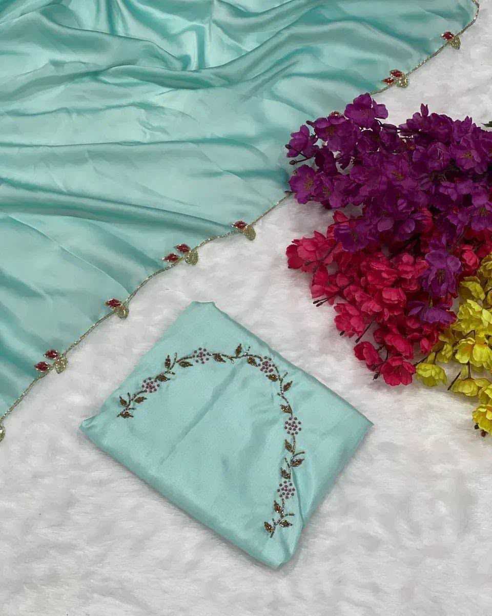 Aaradhana Rangoli Silk Party Wear Saree in Yellow