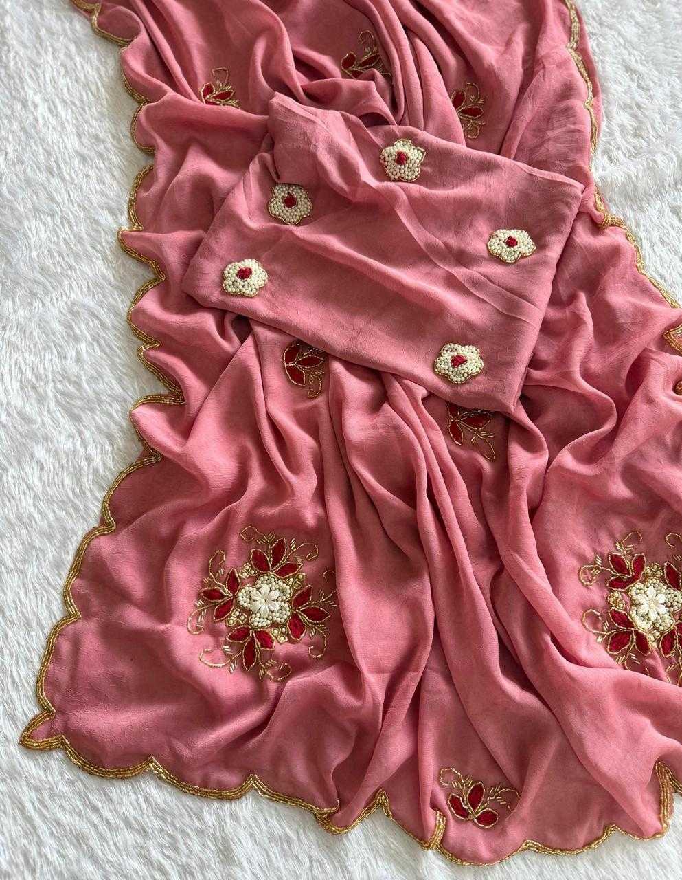 Advaita Soft Gold Crush Designer Saree