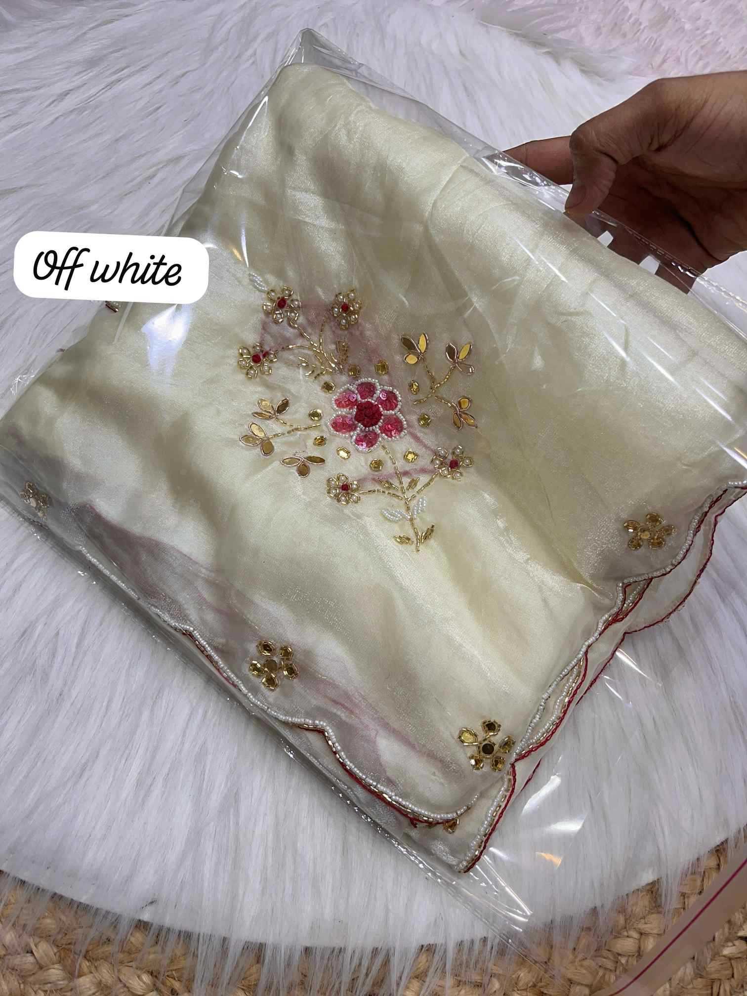 Satin Sequence Saree