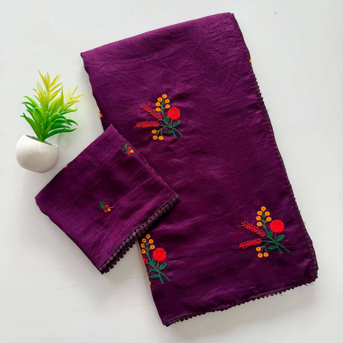 Amaira Soft Silk Saree in Red