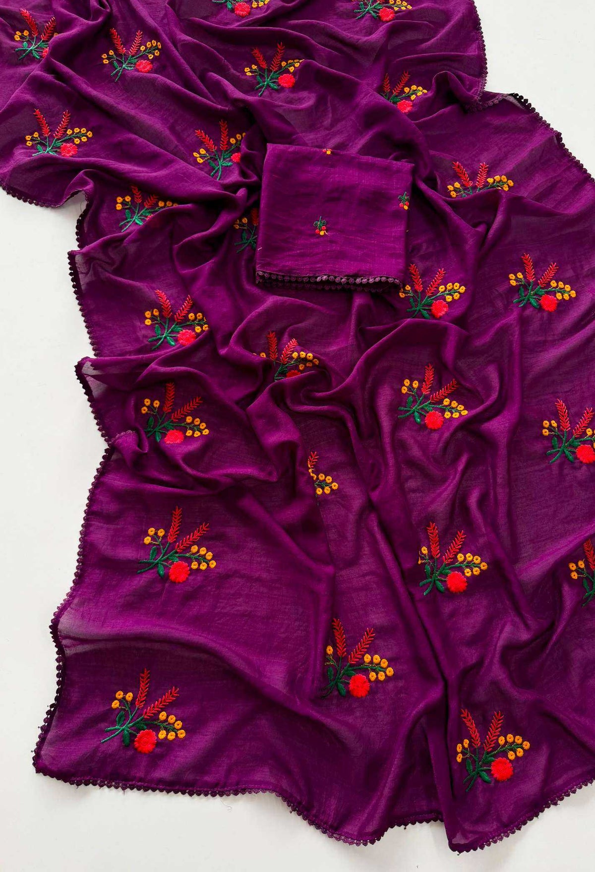 Amaira Soft Silk Saree in Red