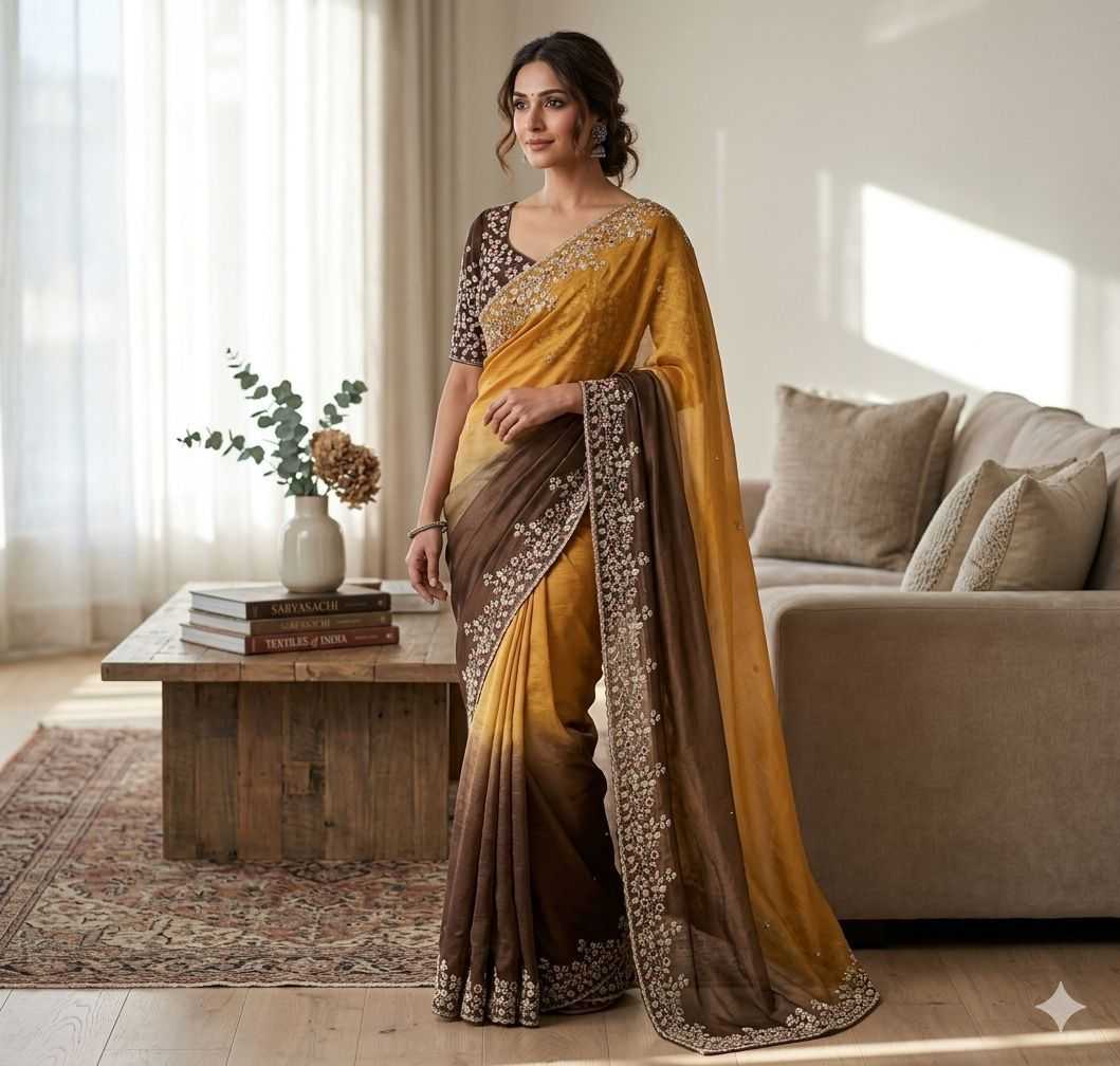Space Silk Party Wear Saree