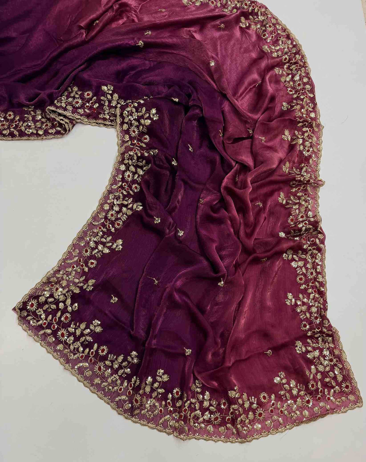 Space Silk Party Wear Saree
