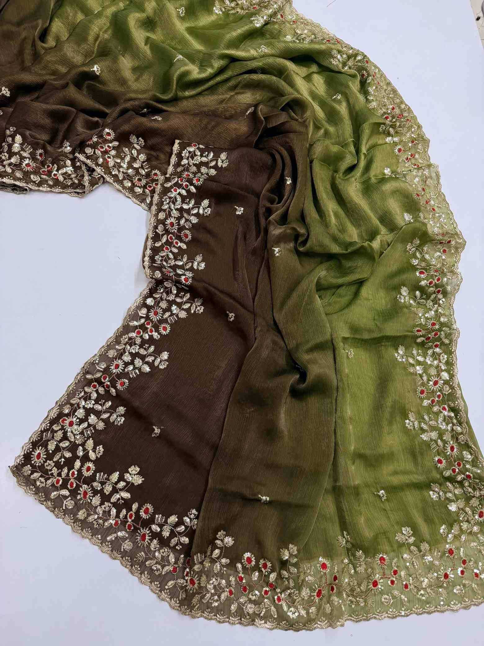 Space Silk Party Wear Saree