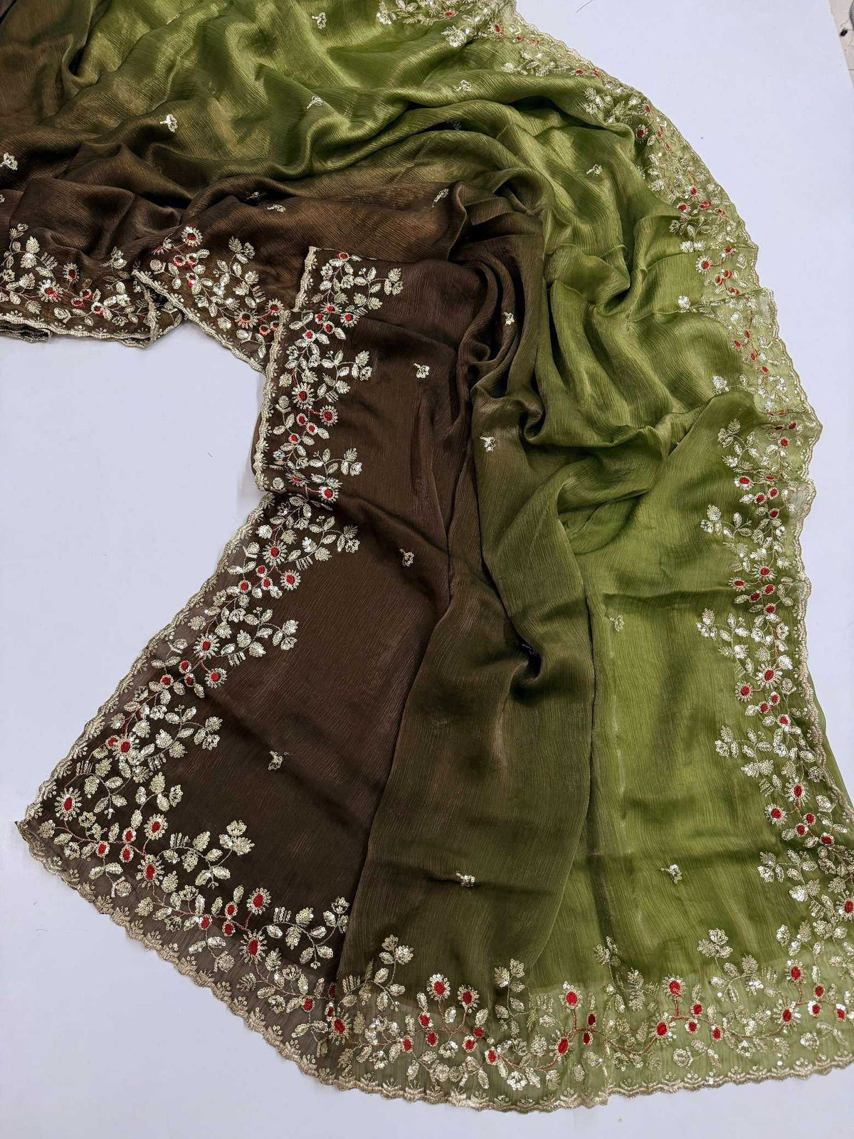 Space Silk Designer Saree
