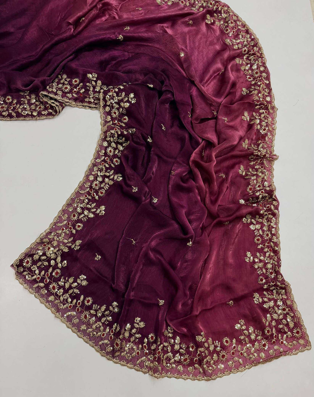 Space Silk Designer Saree