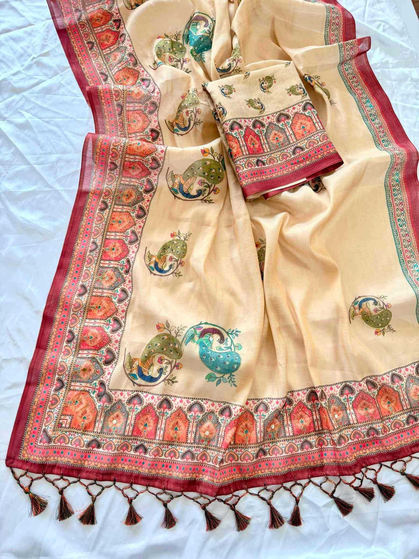 Printed Silk Saree