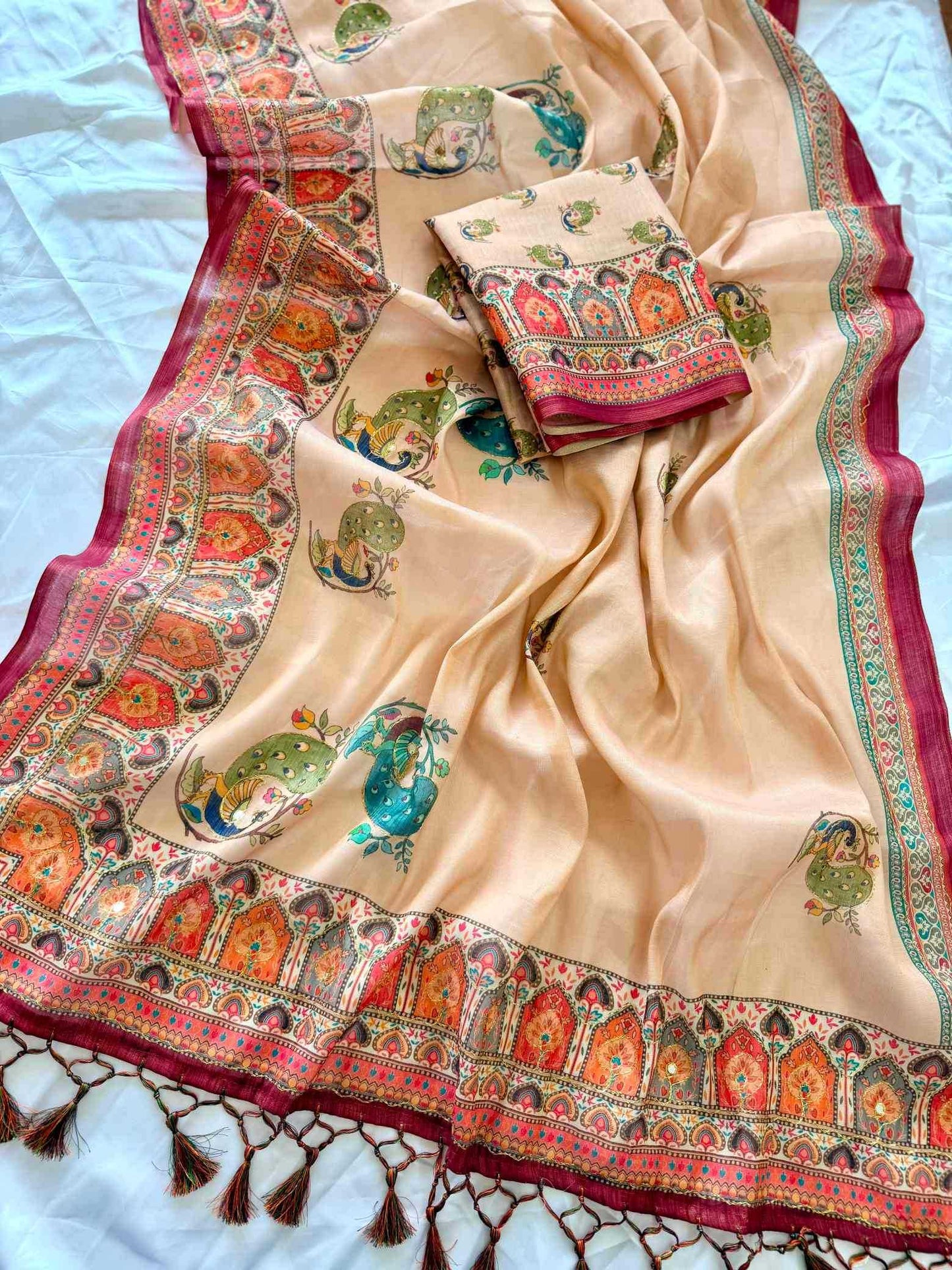 Printed Silk Saree