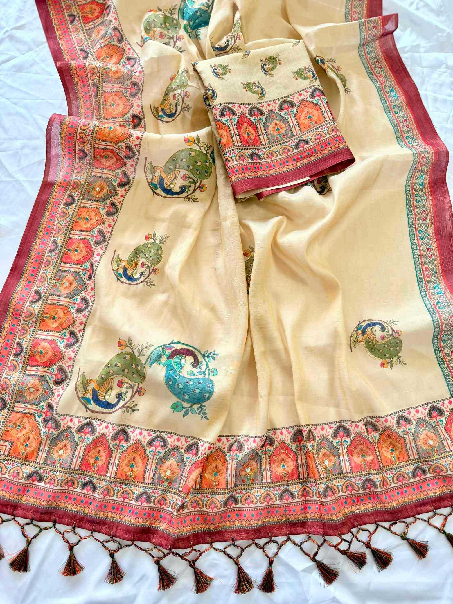 Printed Silk Saree