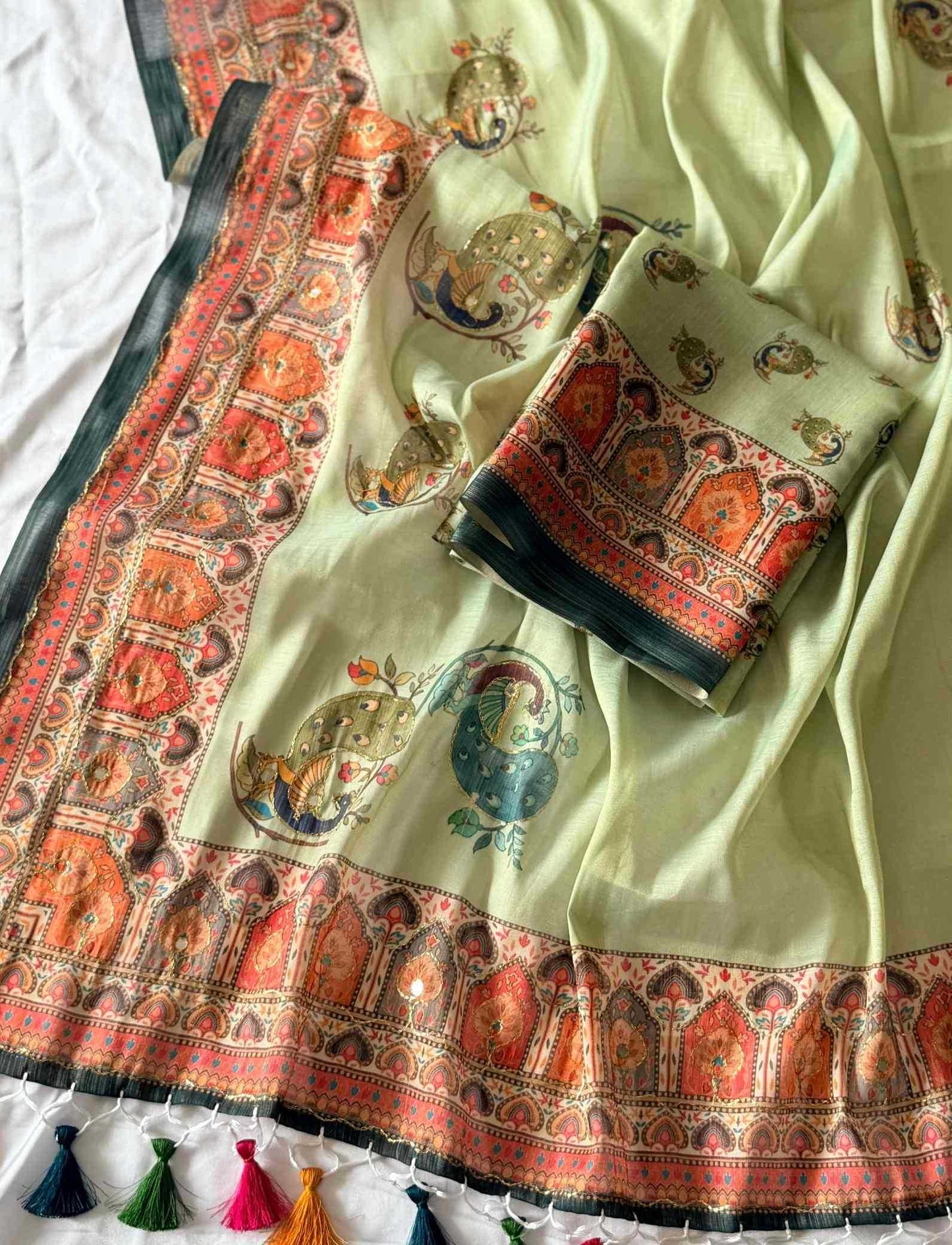 Printed Silk Saree