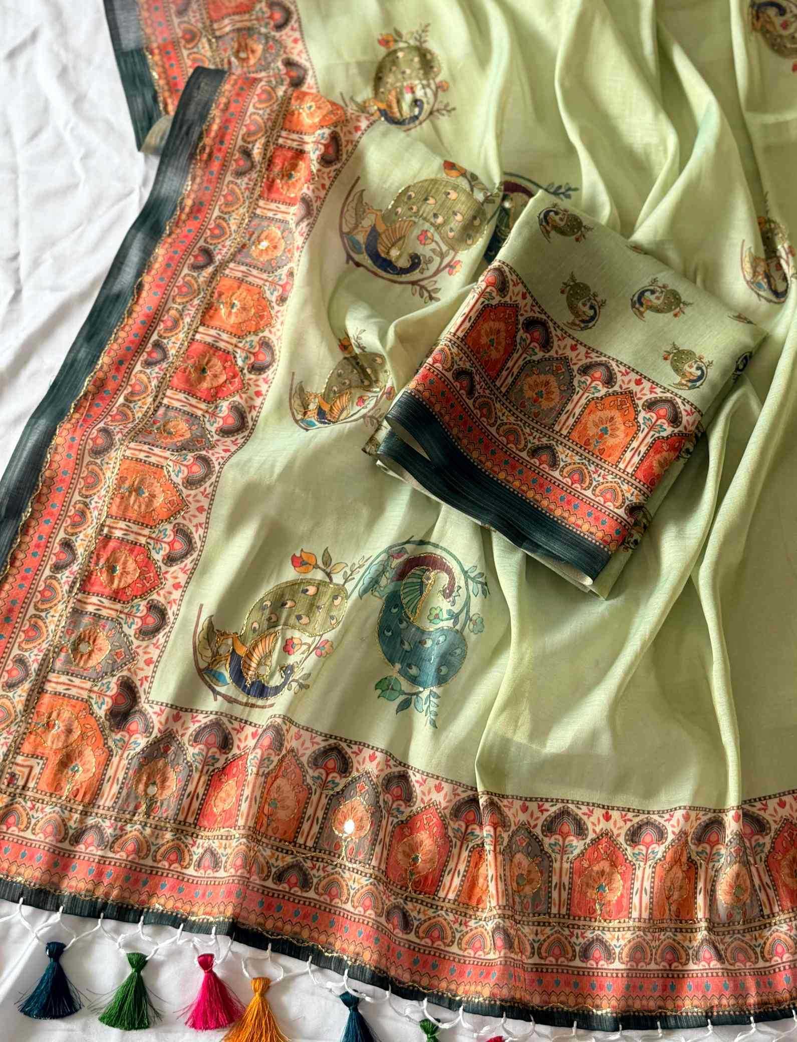 Printed Silk Saree