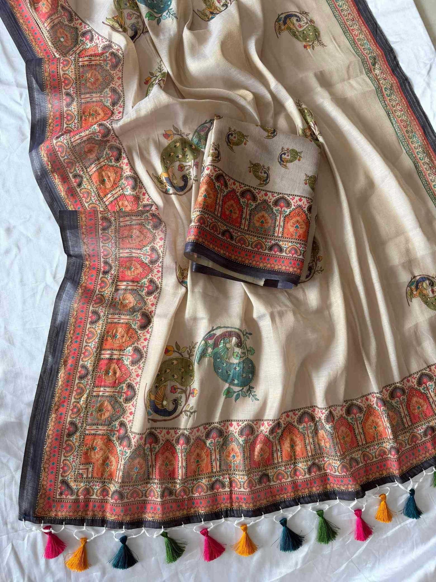 Printed Silk Saree
