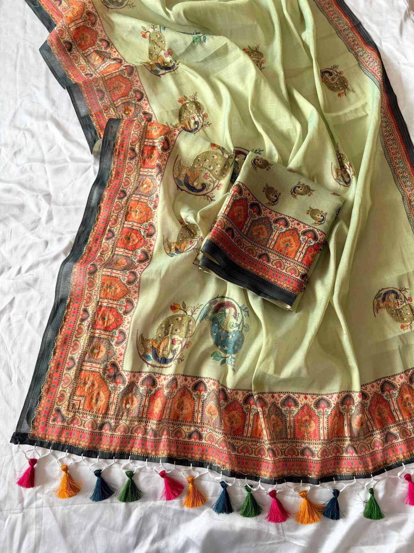 Printed Silk Saree
