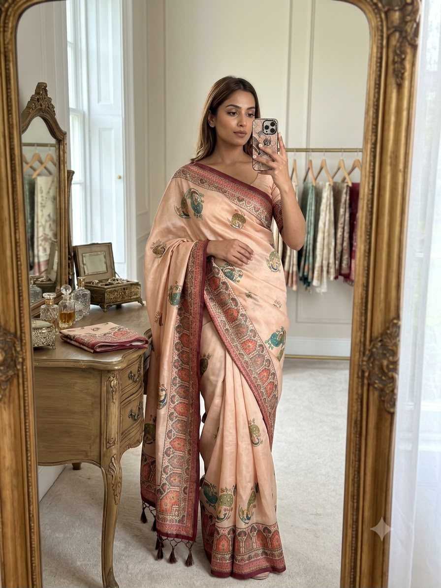 Printed Silk Saree