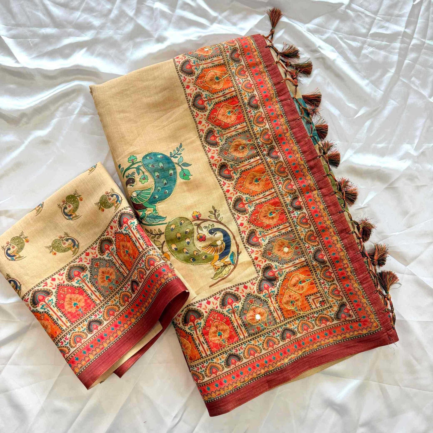 Printed Silk Saree