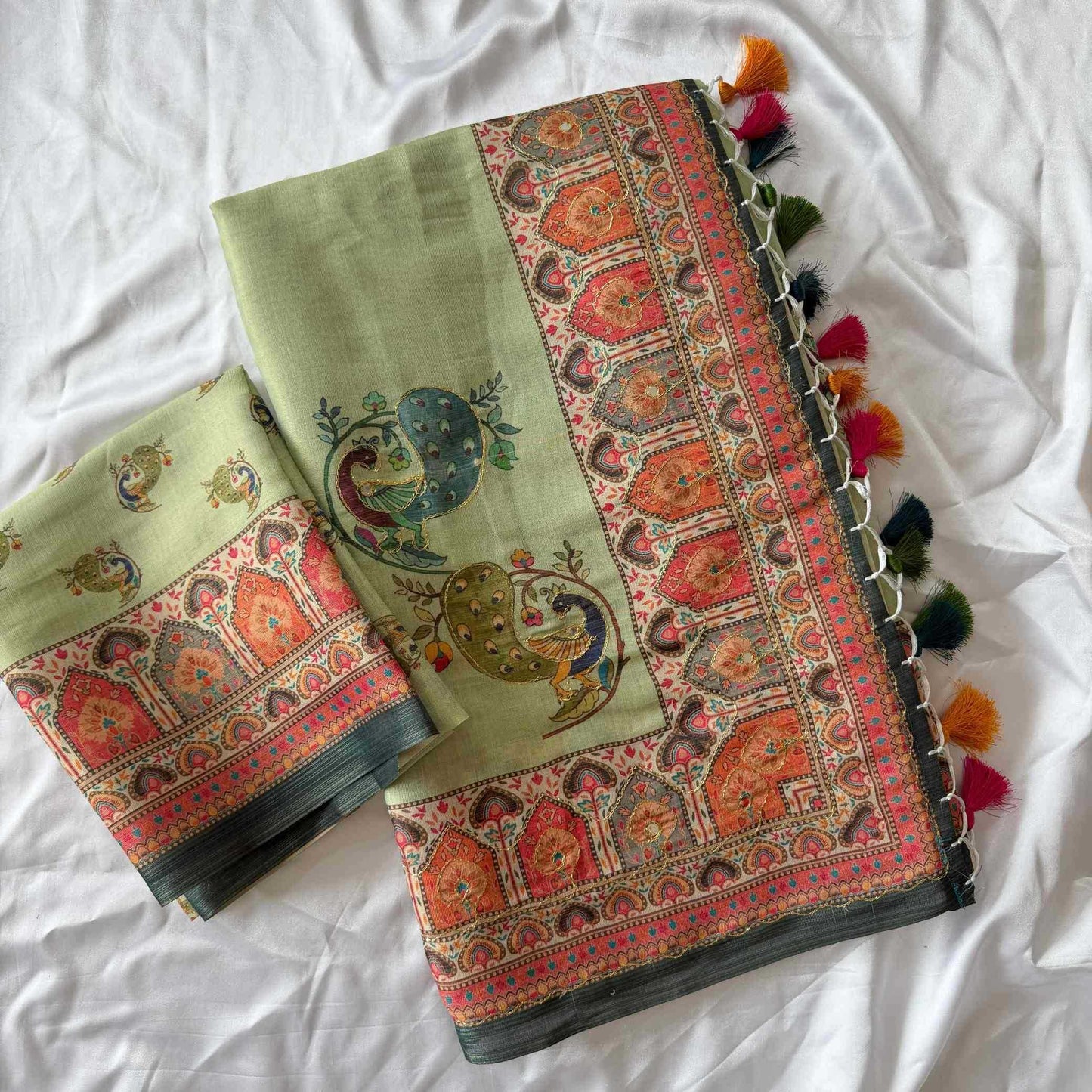 Printed Silk Saree