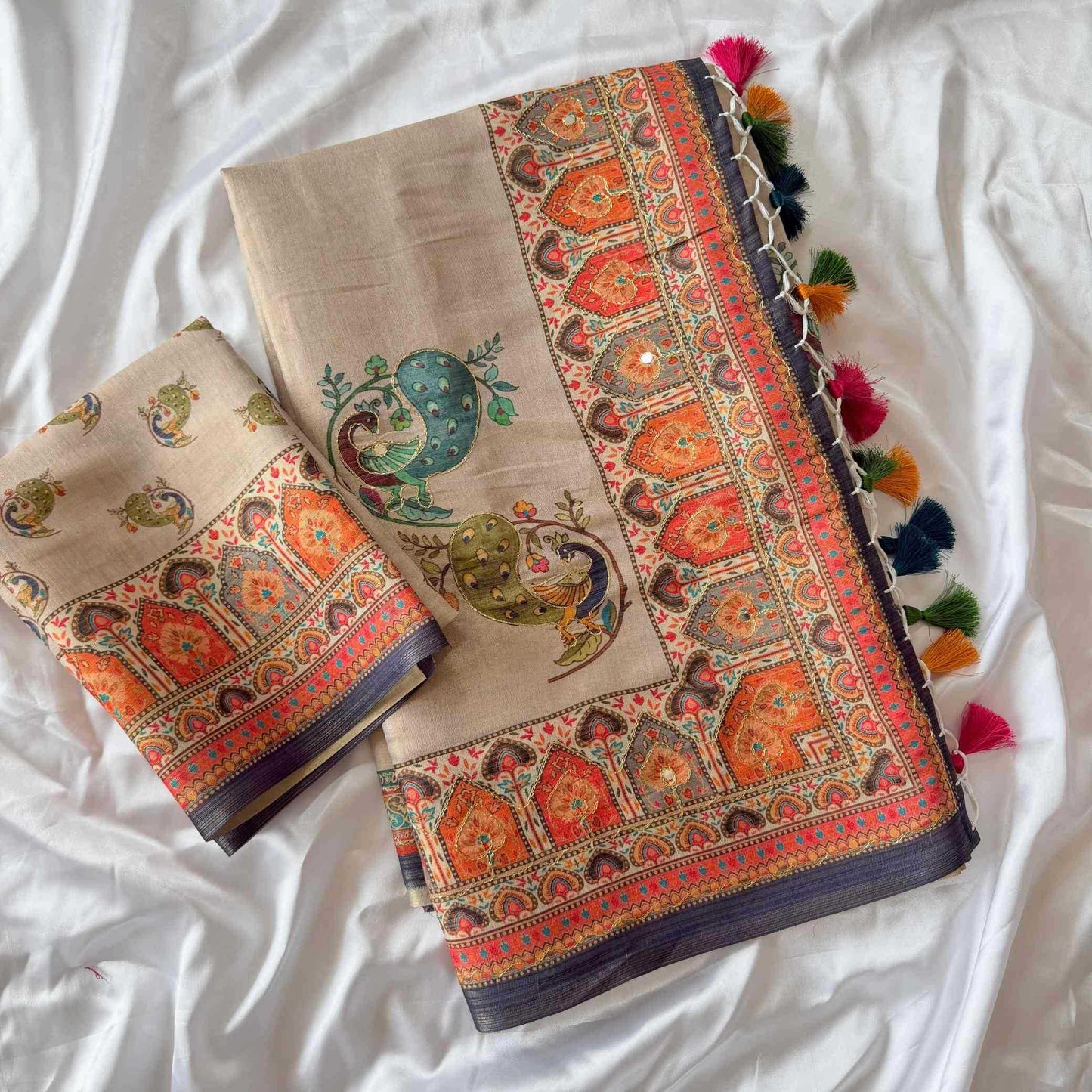 Printed Silk Saree