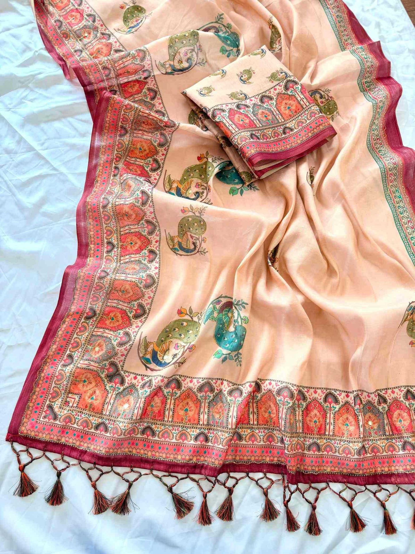 Printed Silk Saree