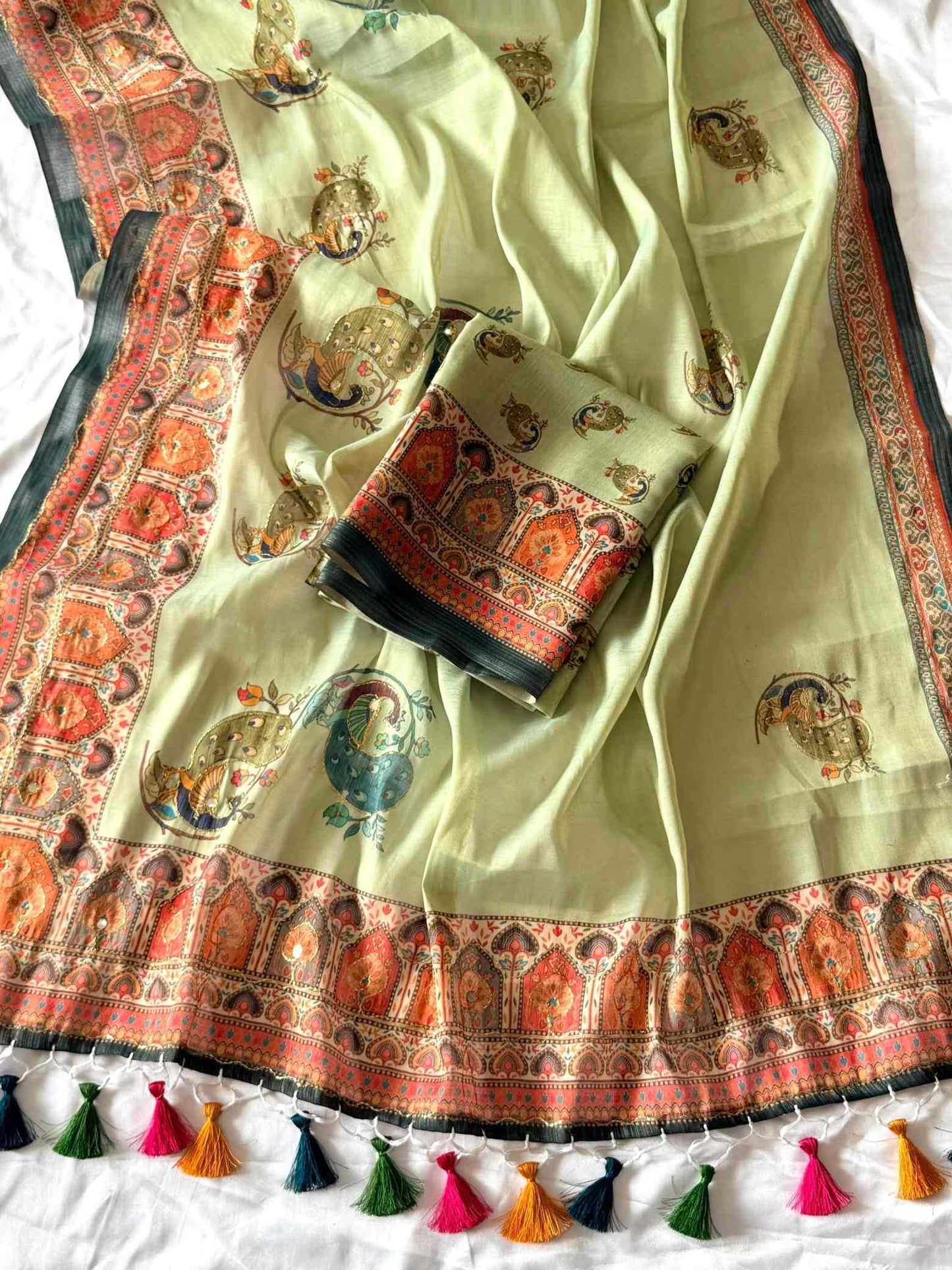 Printed Silk Saree